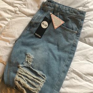 BooHoo Boyfriend Jeans with rips